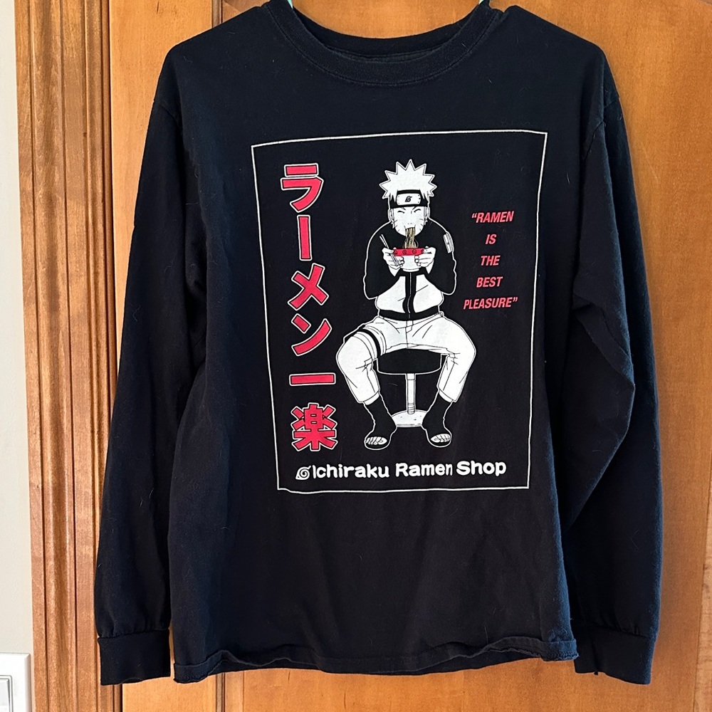 Ripple Junction Black Naruto Shippuden Long Sleeve Tee Medium